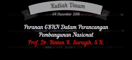 Kuliah Umum Prof. Dr. Bintan R. Saragih, S.H.